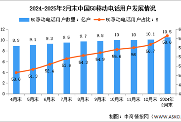 2025年1-2月中國(guó)通信業(yè)總體運(yùn)行及電信用戶情況分析（圖）