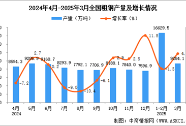 2025年3月全国粗钢产量数据统计分析