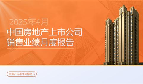 2025年4月中国房地产行业经济运行情况月度报告