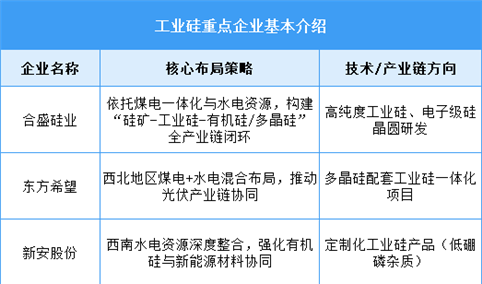 2025年中国工业硅产量及重点企业布局预测分析（图）