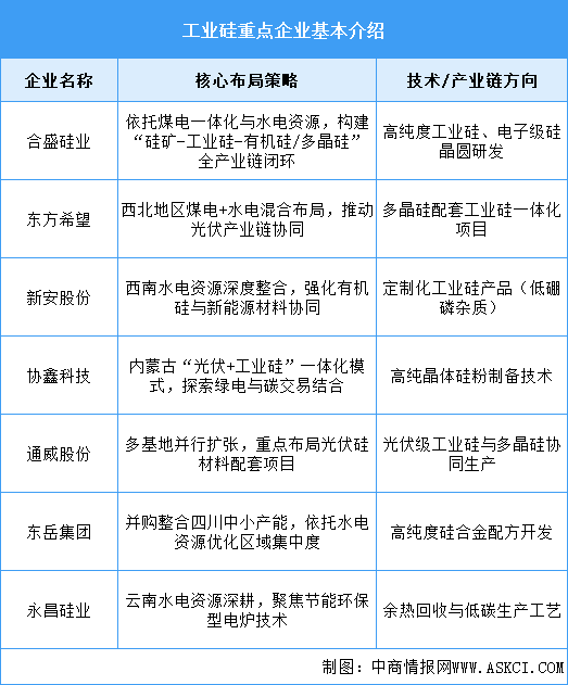 2025年中國(guó)工業(yè)硅產(chǎn)量及重點(diǎn)企業(yè)布局預(yù)測(cè)分析（圖）
