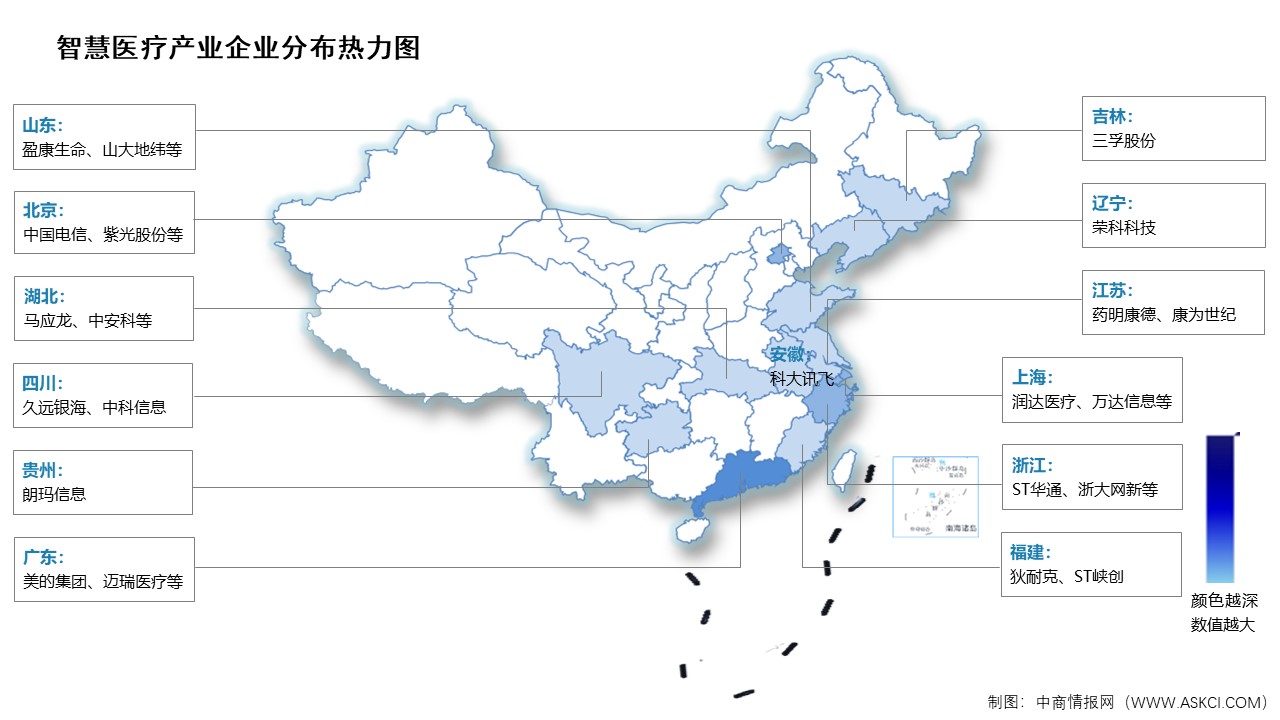 2025年中國智慧醫(yī)療市場規(guī)模及企業(yè)分布情況預(yù)測分析（圖）