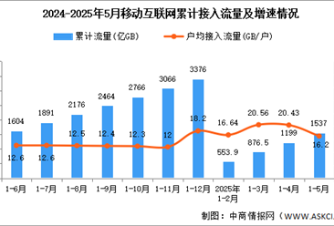 2025年1-5月中國(guó)通信業(yè)總體運(yùn)行及電信業(yè)務(wù)使用情況分析（圖）