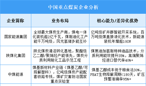 2025年中国煤炭重点企业业务布局预测分析（图）