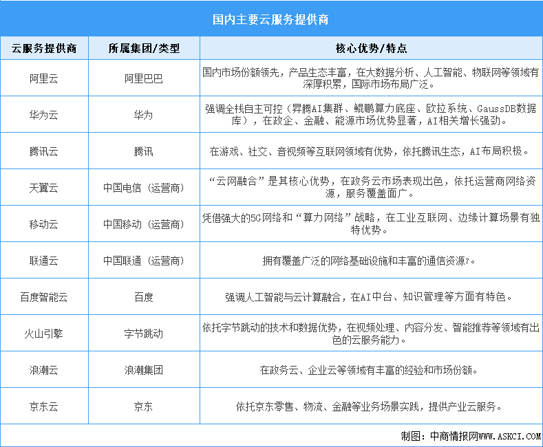 2025年中國(guó)云計(jì)算市場(chǎng)規(guī)模預(yù)測(cè)及重點(diǎn)云服務(wù)提供商分析（圖）
