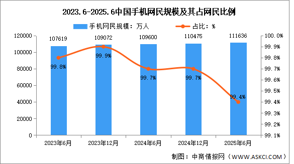 2025年上半年中國(guó)互聯(lián)網(wǎng)網(wǎng)民結(jié)構(gòu)狀況分析：手機(jī)上網(wǎng)的比例達(dá)99.4%（圖）