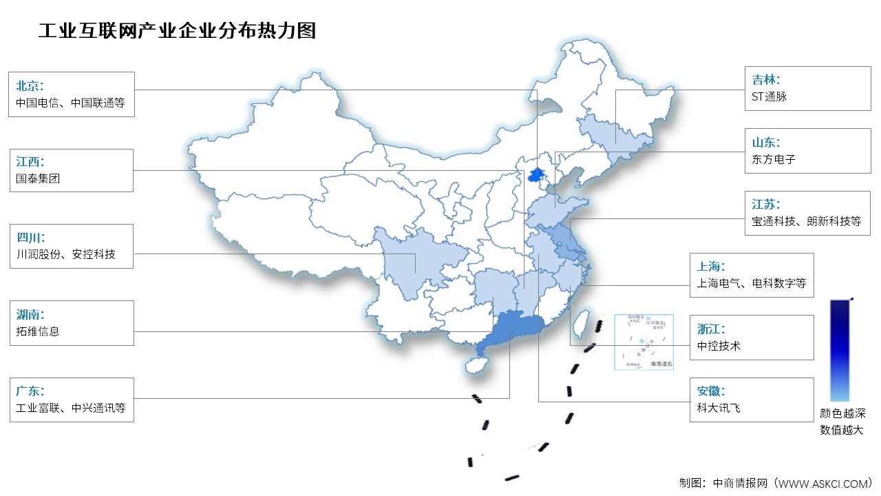 2026年中国工业互联网产业增加值及相关上市企业分布预测分析（图）
