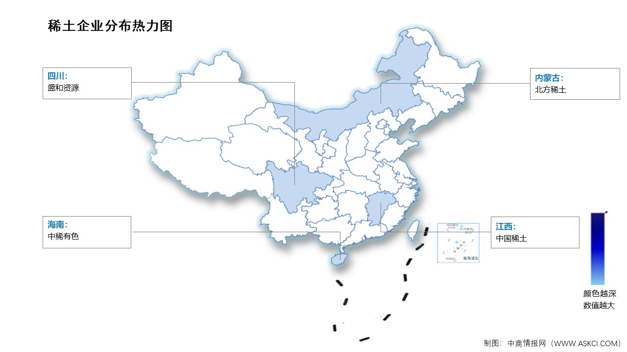 2026年中国稀土产量及相关上市企业分布情况预测分析（图）