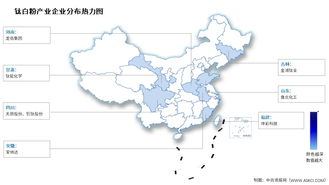 2026年中国钛白粉产量及相关上市企业分布情况预测分析（图）