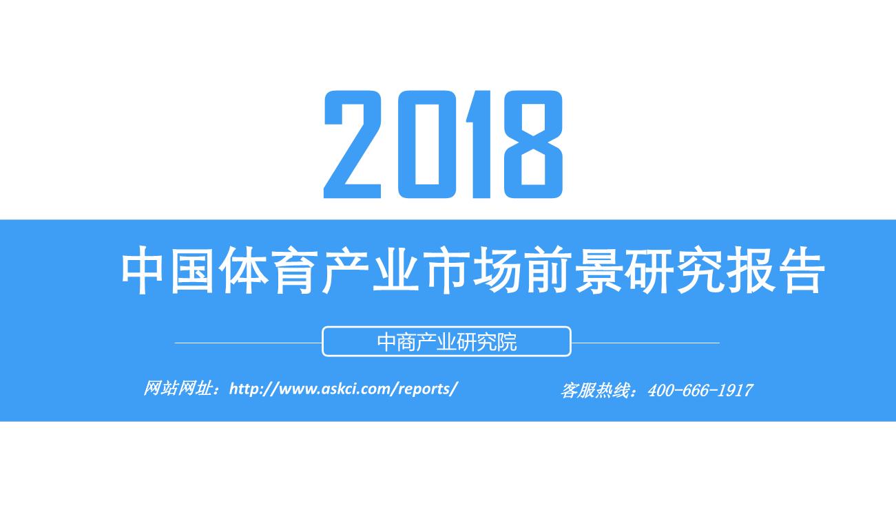 2018年中国体育产业市场前景研究报告