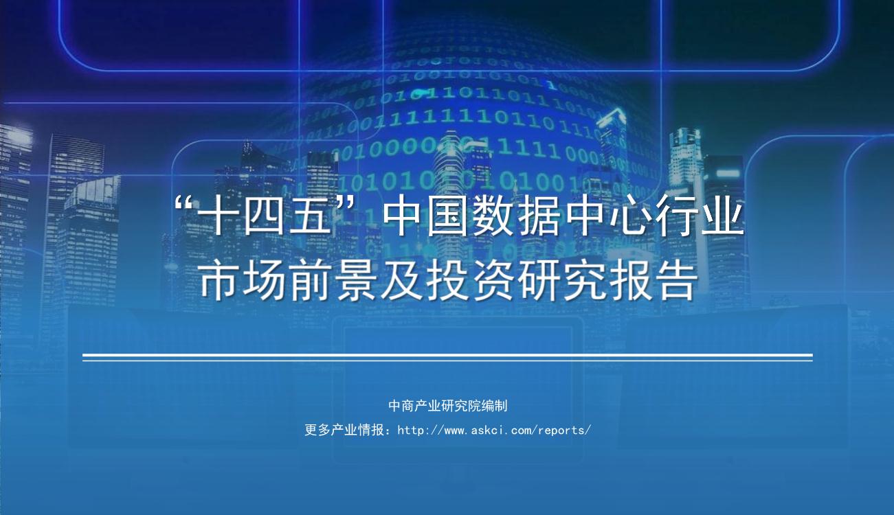 2021年“十四五”中国数据中心行业市场前景及投资研究报告