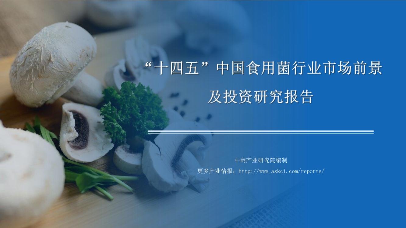 2021年“十四五”中国食用菌行业市场前景及投资研究报告