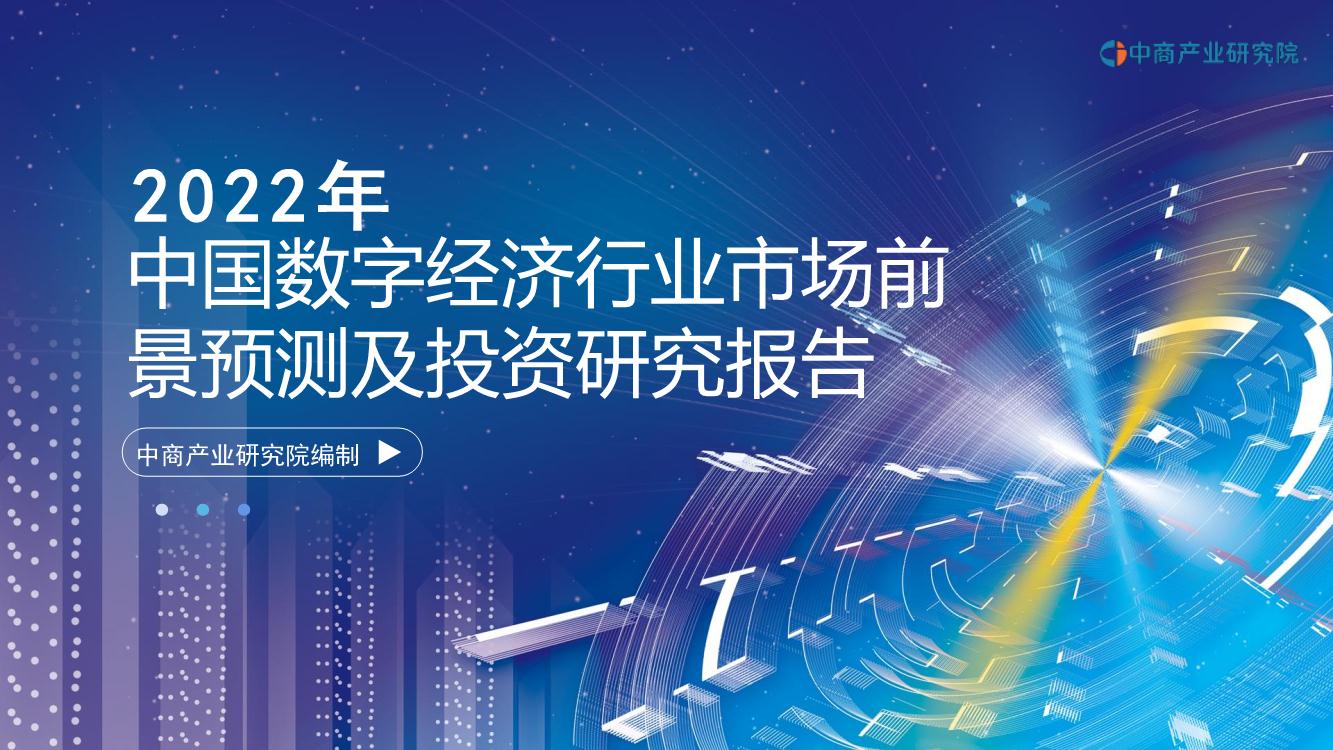 2022年中国数字经济行业市场前景预测及投资研究报告